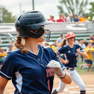 Ole Miss baseball team celebrates after a victory against Mississippi State.