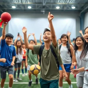 Students celebrating at the MBA Tournament