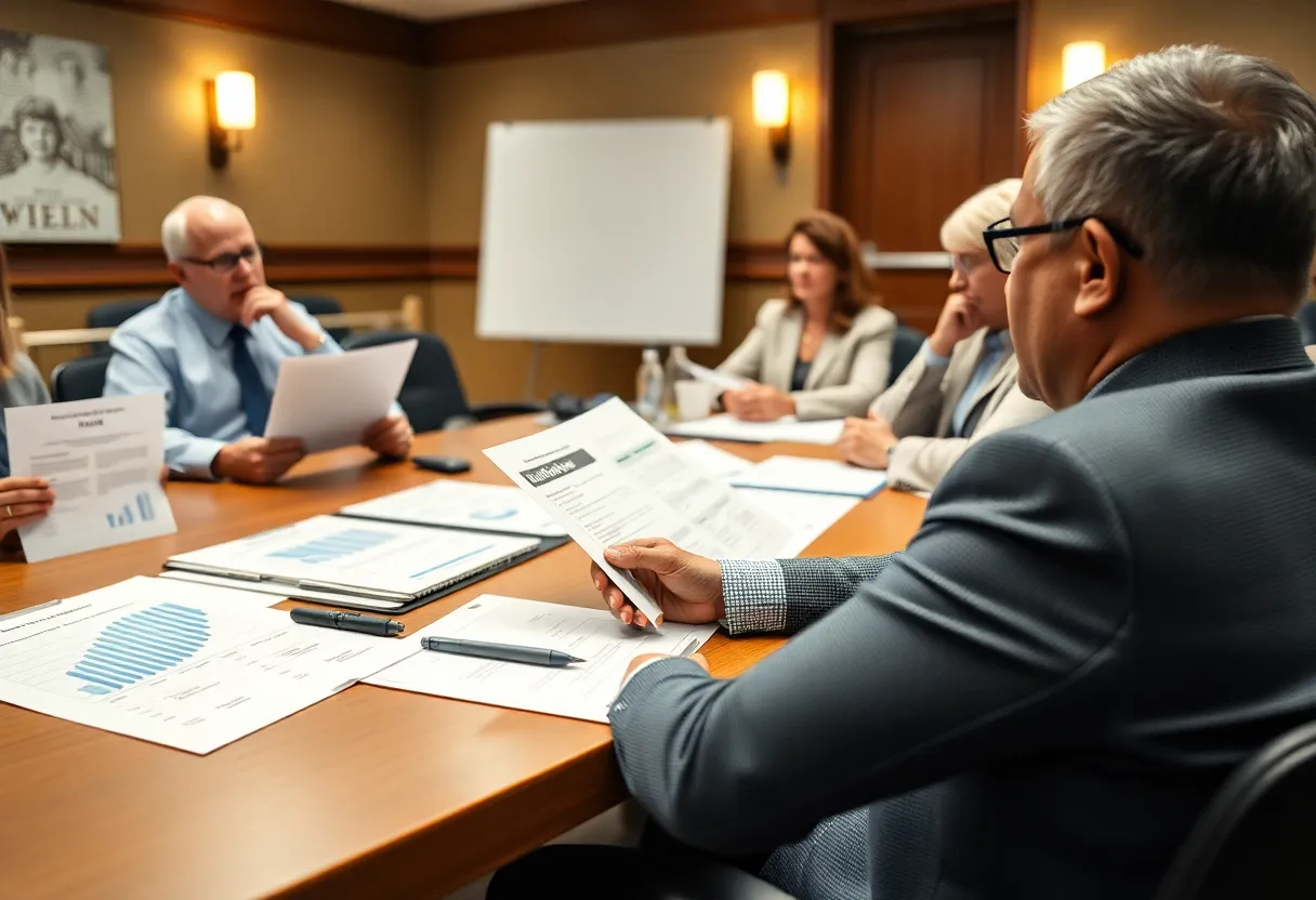 Discussion on Oxford Utilities budget proposal at city council meeting