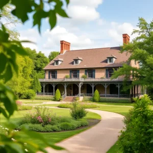 Exterior view of Rowan Oak, the historic home of William Faulkner