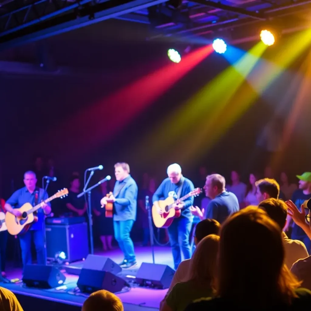 Greensky Bluegrass performing live at their anniversary concert