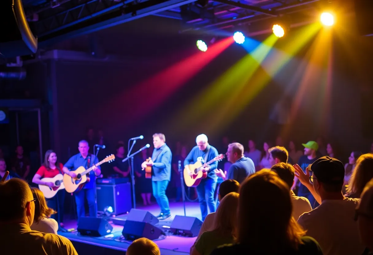 Greensky Bluegrass performing live at their anniversary concert