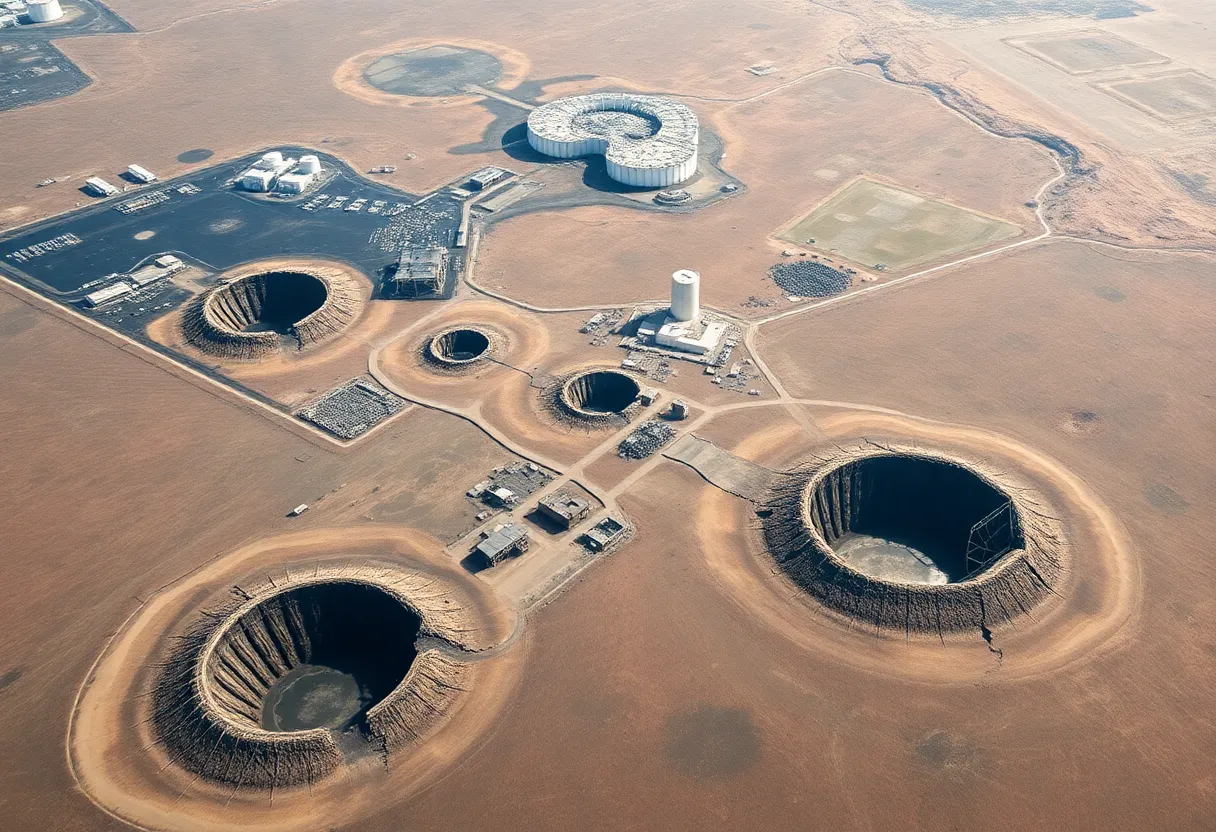 Satellite image displaying damage at Iran's nuclear site