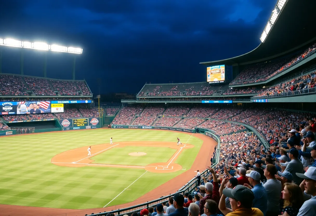 Fans celebrating during an Ole Miss baseball game
