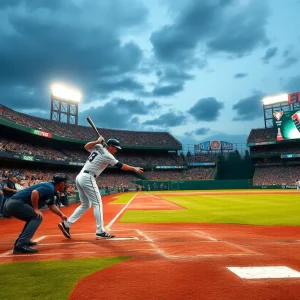 Crowd cheering during an Ole Miss baseball game
