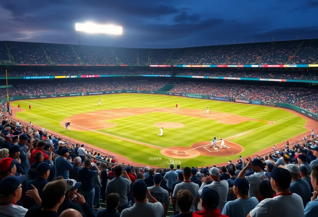 Baseball players from Ole Miss Rebels and Murray State during a regional final game.