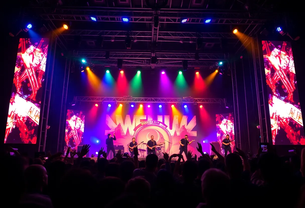 The Bends performing live on stage