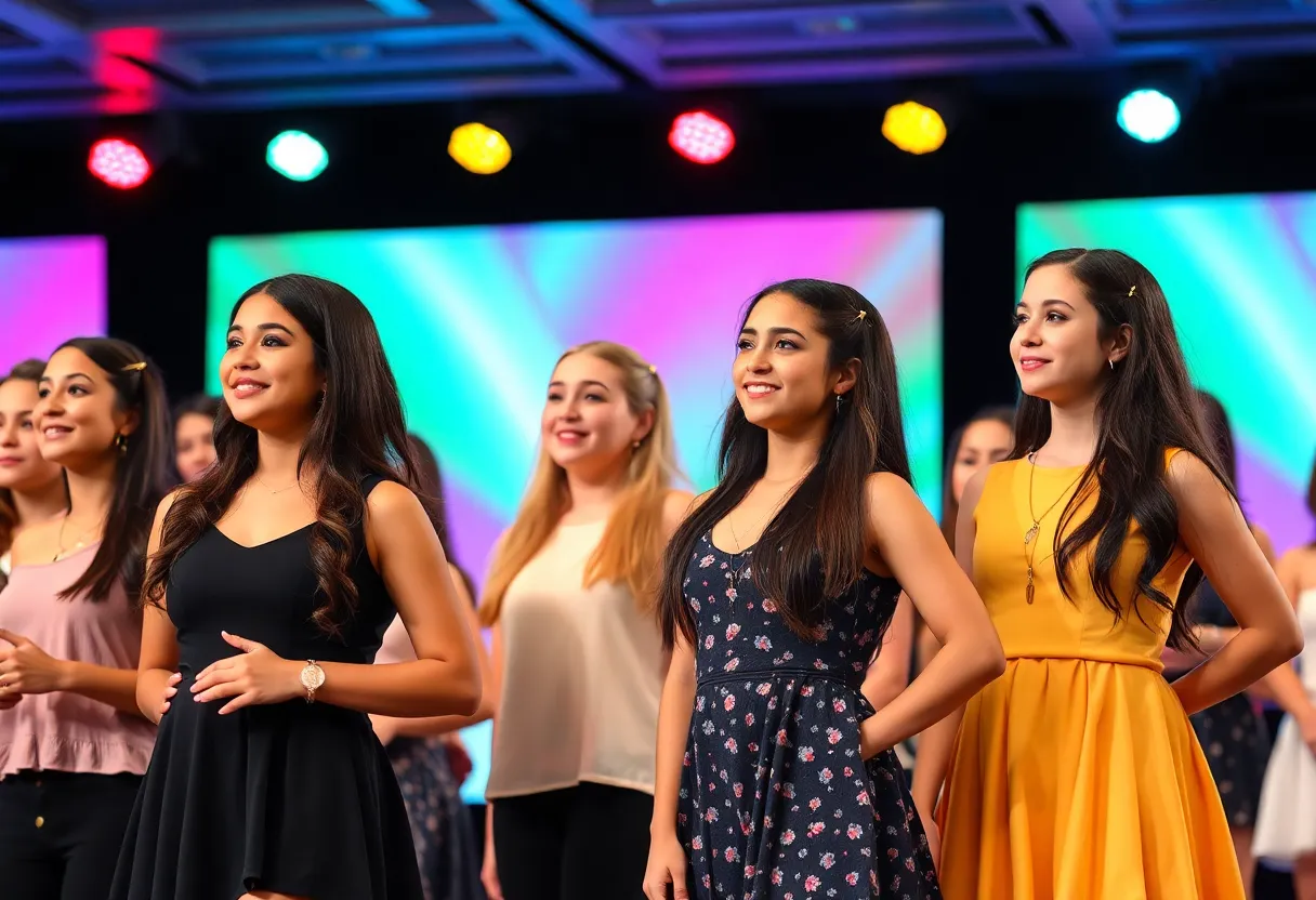 Stage performance at the Distinguished Young Woman competition