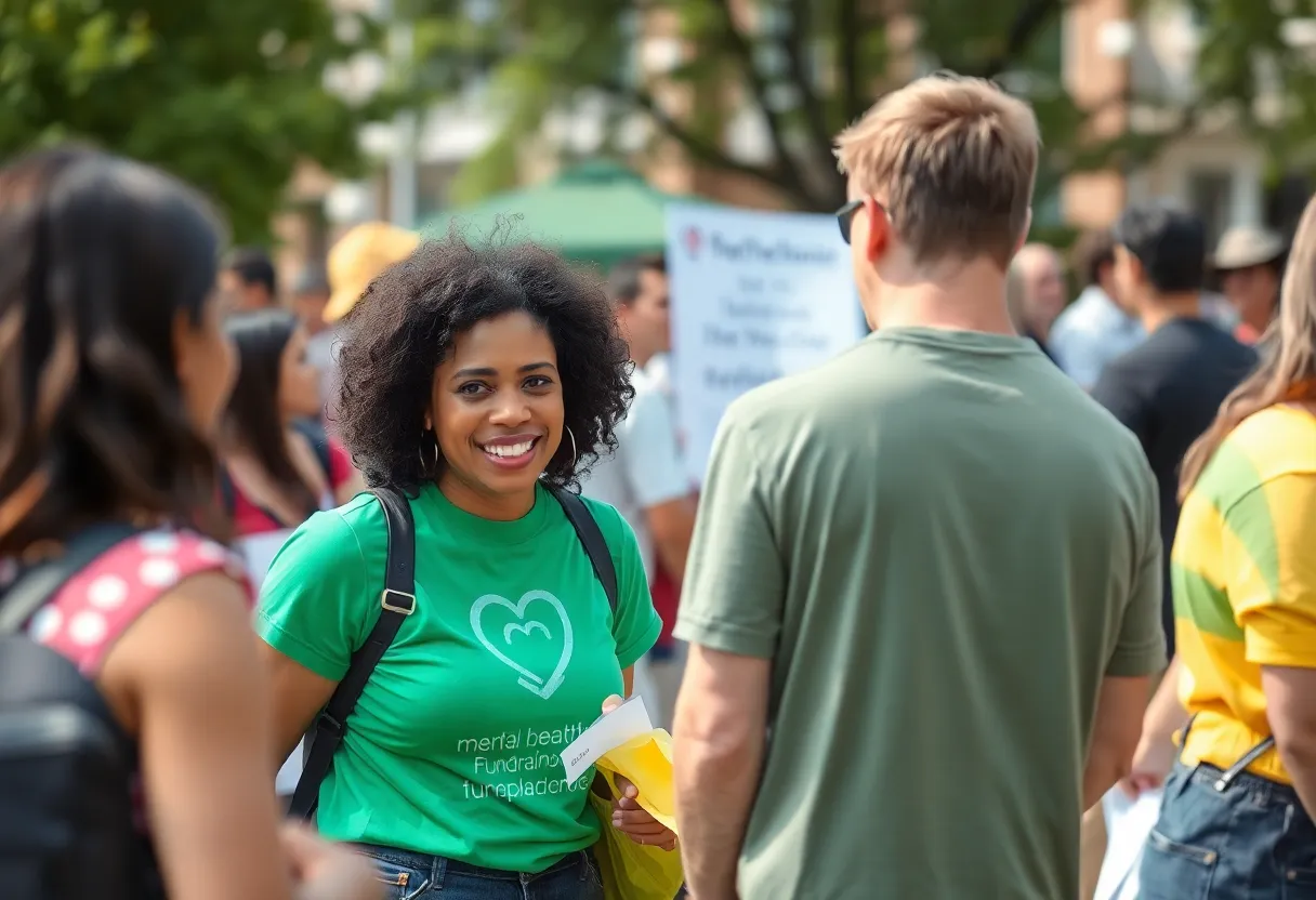 Participants at a fundraising event for mental health support in Oxford