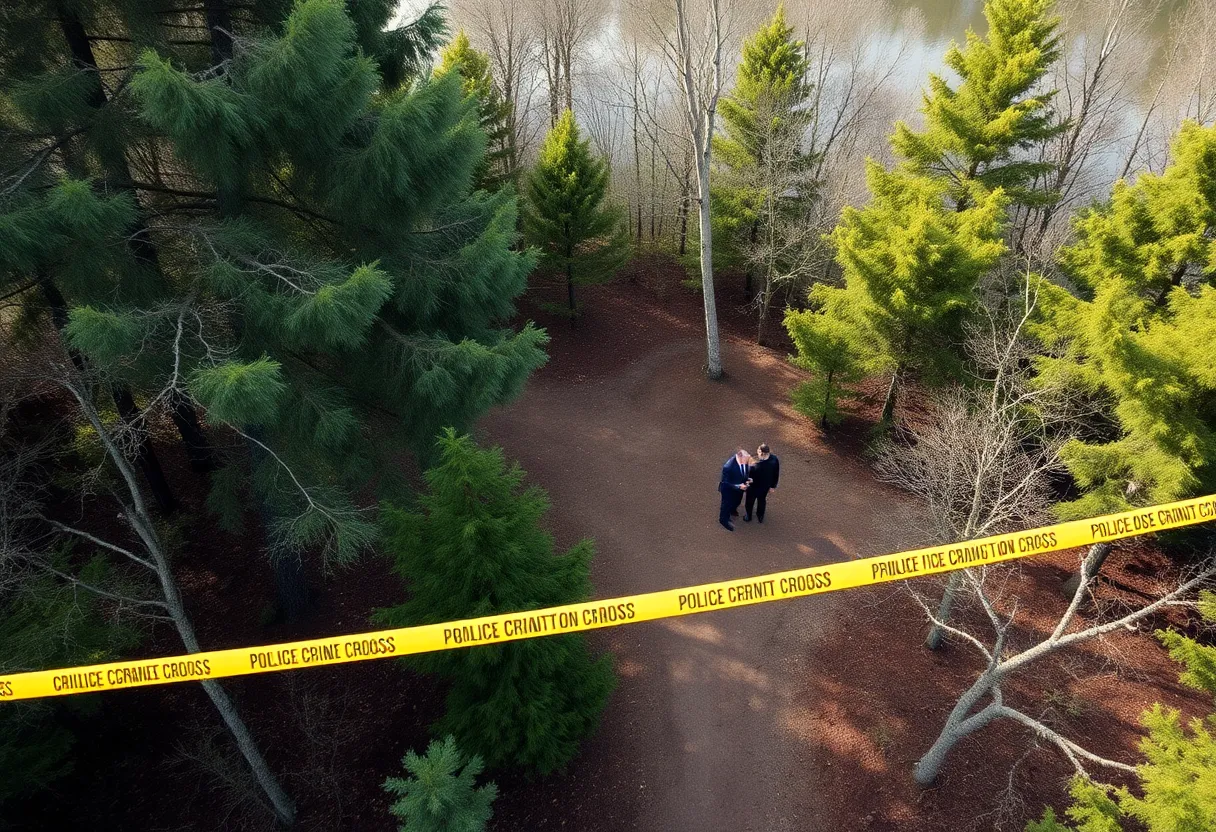 Police investigation scene in Binley Woods related to missing person case