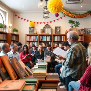 Audience at Katherine Wood's book launch for 'Sunburned'