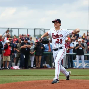 Mason Morris pitching at MLB Draft