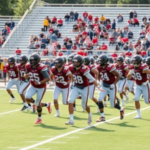 Ole Miss Rebels football team during practice