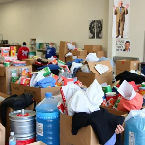 Donation drive at Oxford Urgent Care for Texas flood victims