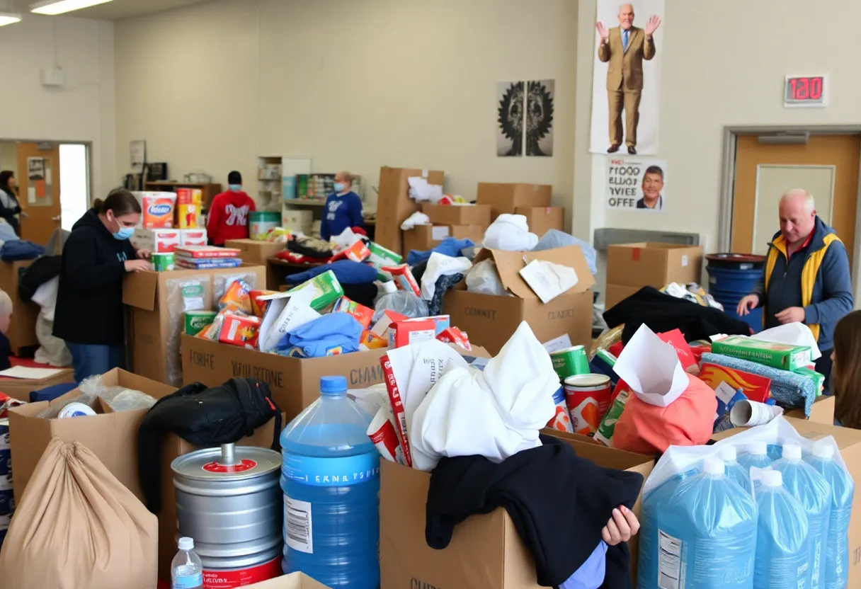 Donation drive at Oxford Urgent Care for Texas flood victims