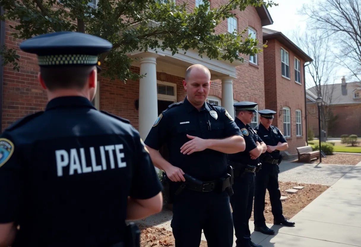 Fraternity house with police investigating cyberstalking claims