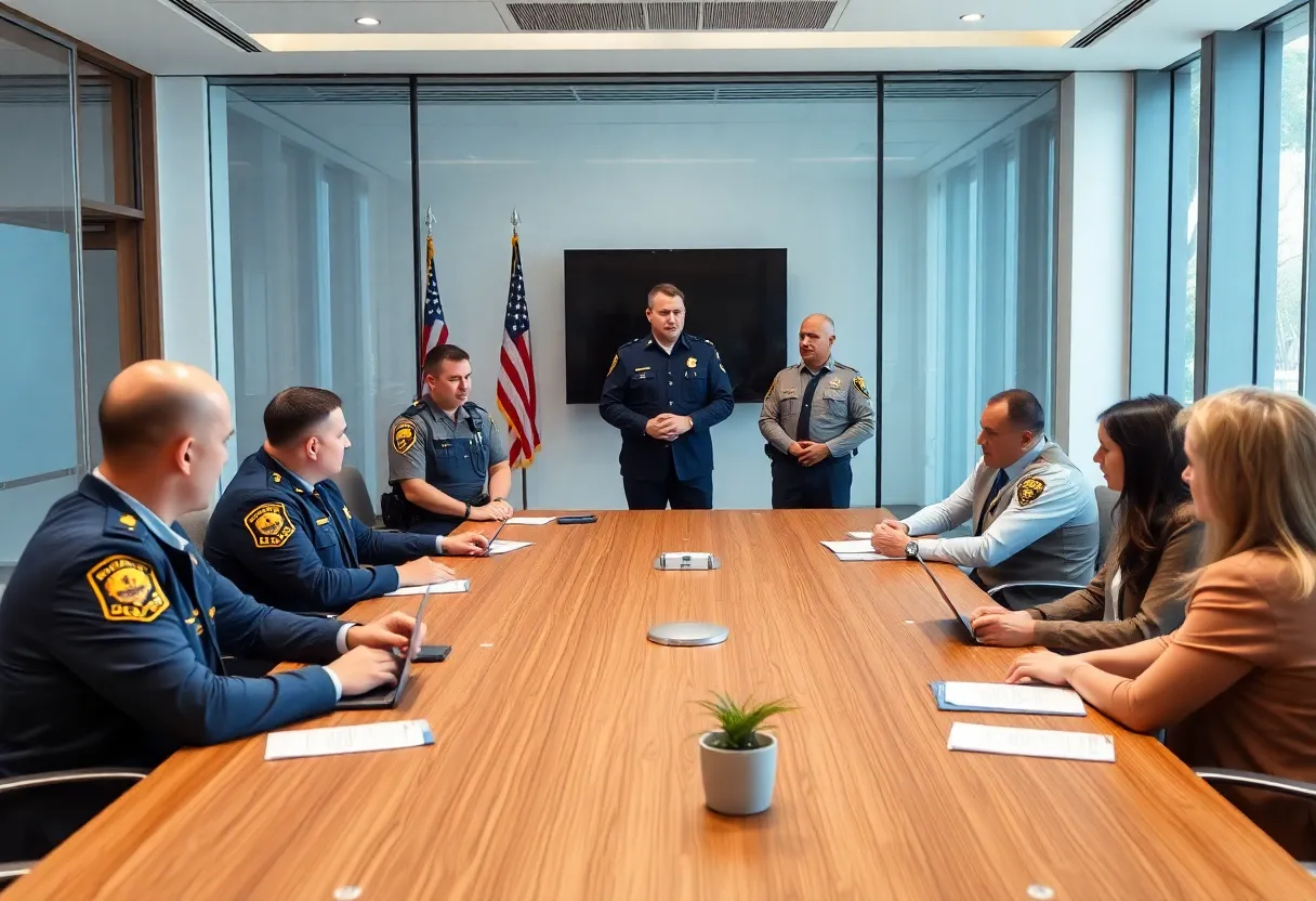 Meeting of public safety officials focusing on homeland security
