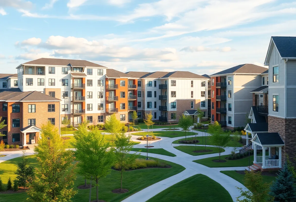 Modern student housing developments in Oxford, Mississippi
