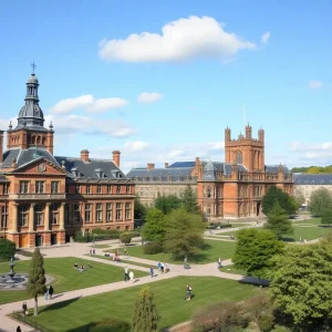 A scenic view of the main campus of the University of Mississippi