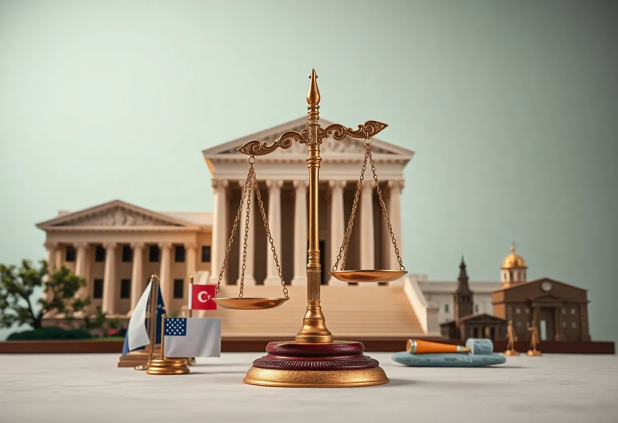 Symbolic representation of U.S. legal system in Mississippi