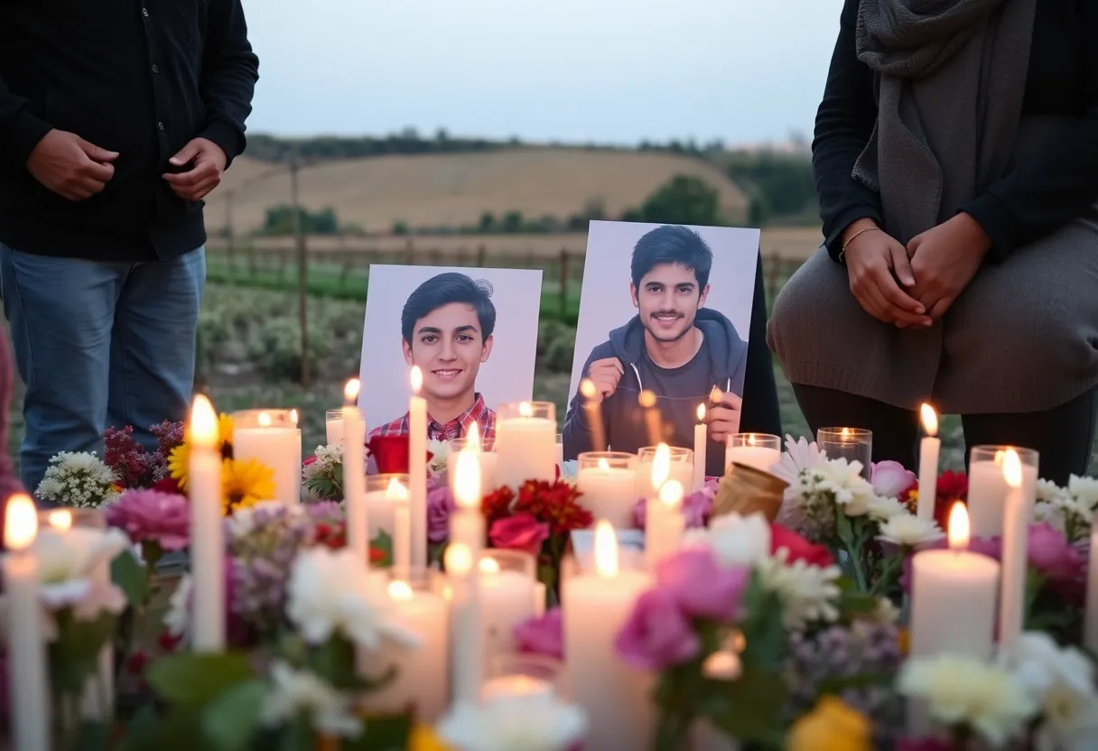Vigil for young Palestinian-Americans in the West Bank