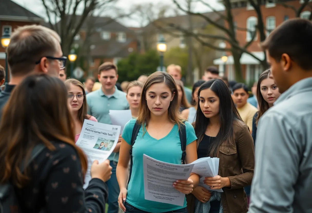 Community members collaborating to find missing teens