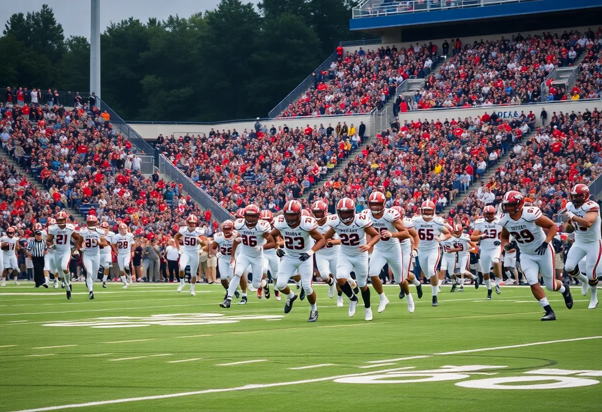 Florida Gators football team playing on the field