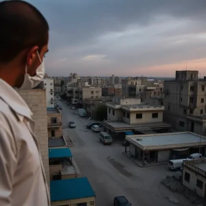 An image showing the impact of the humanitarian crisis in Gaza with medical facilities under strain.