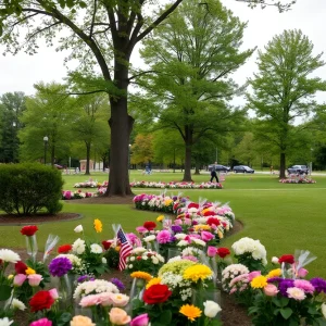 Community park in Guntersville, AL, symbolizing remembrance