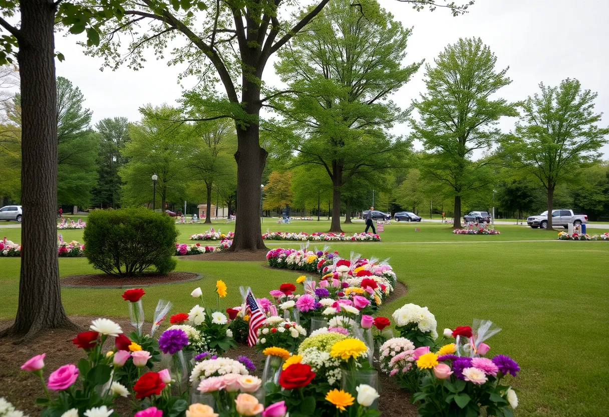 Community park in Guntersville, AL, symbolizing remembrance
