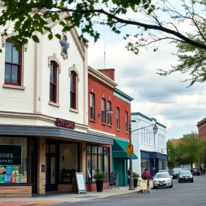 A bustling scene in Oxford, Georgia showcasing city council continuity and new local business.