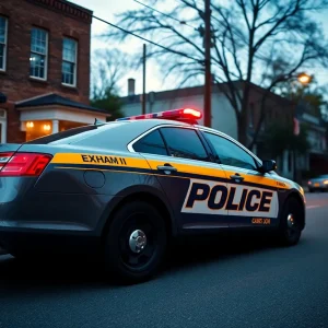 Police car in Oxford, Mississippi