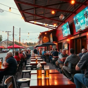 A welcoming sports bar environment promoting community and faith.