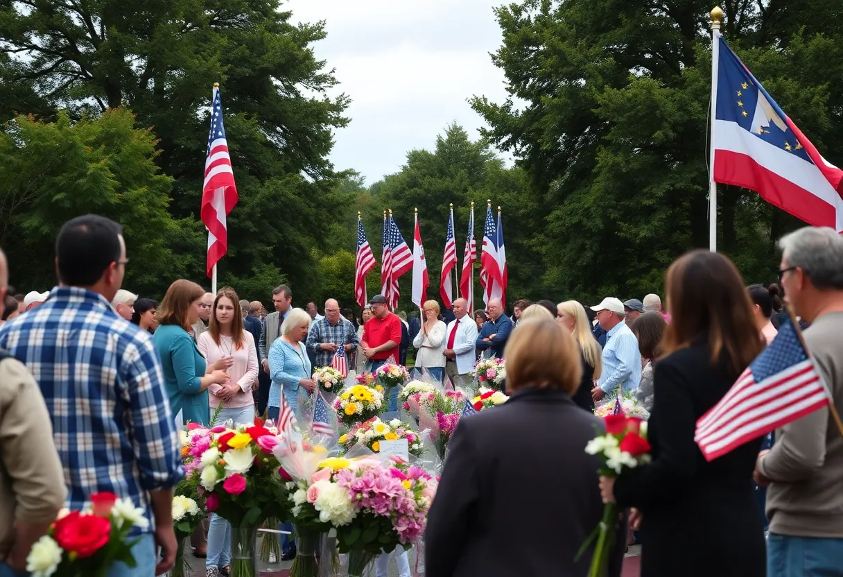 Memorial event for Charlie Kirk at University of West Florida