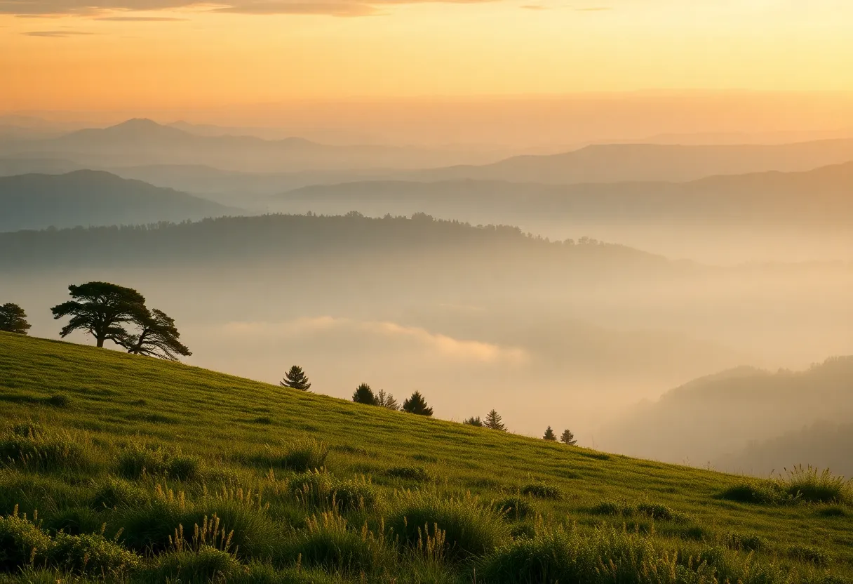 A serene landscape symbolizing legacy and remembrance.