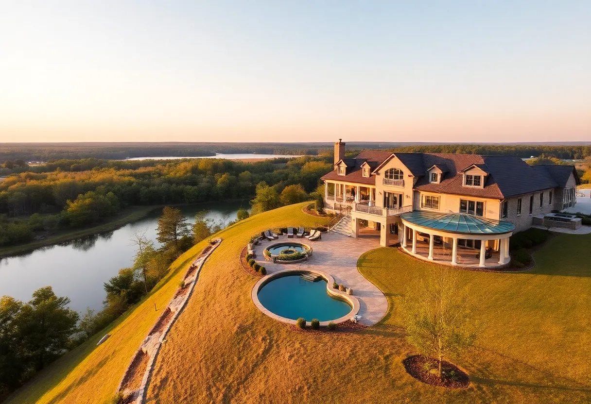Luxury property in Oxford MS featuring beautiful landscapes