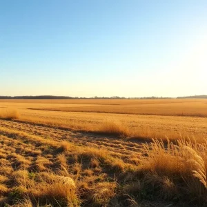 Landscape depicting the warm weather and drought conditions in the Mid-South