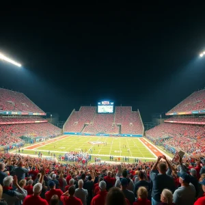 Ole Miss and LSU college football game atmosphere