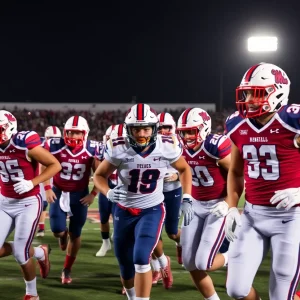 Ole Miss Rebels football team in action