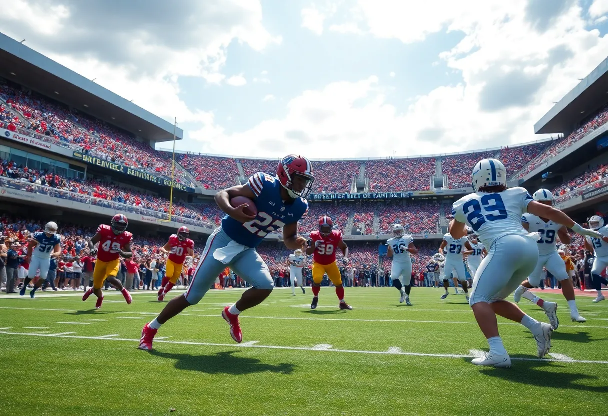 Ole Miss Rebels football game against Kentucky Wildcats