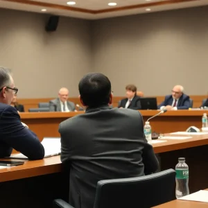 City council members in a meeting discussing budget proposals