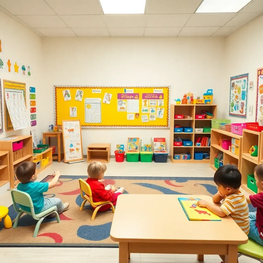 Classroom for 3-year-olds in the Oxford School District