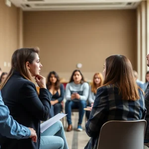 Students engaged in a debate about free speech and political violence
