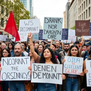 Participants of the No Kings Day protest rally in Jackson, Mississippi