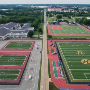 Sports fields of Lafayette County High School and Oxford High School