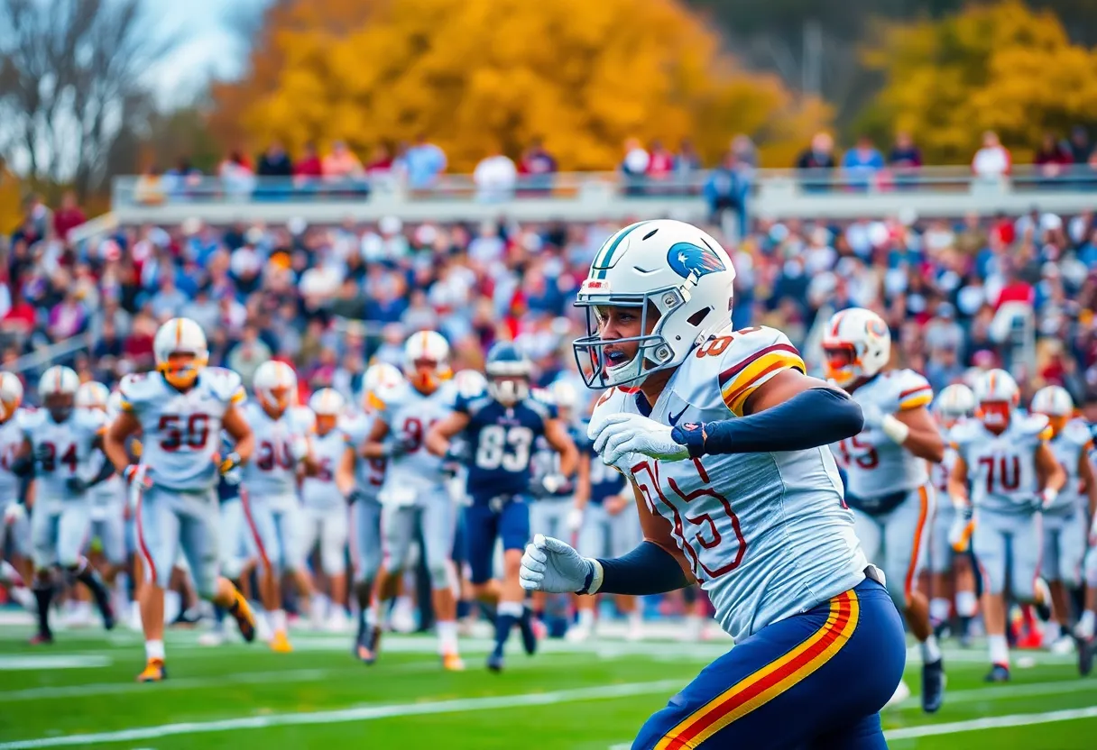 Ole Miss Rebels celebrating a touchdown during a football game