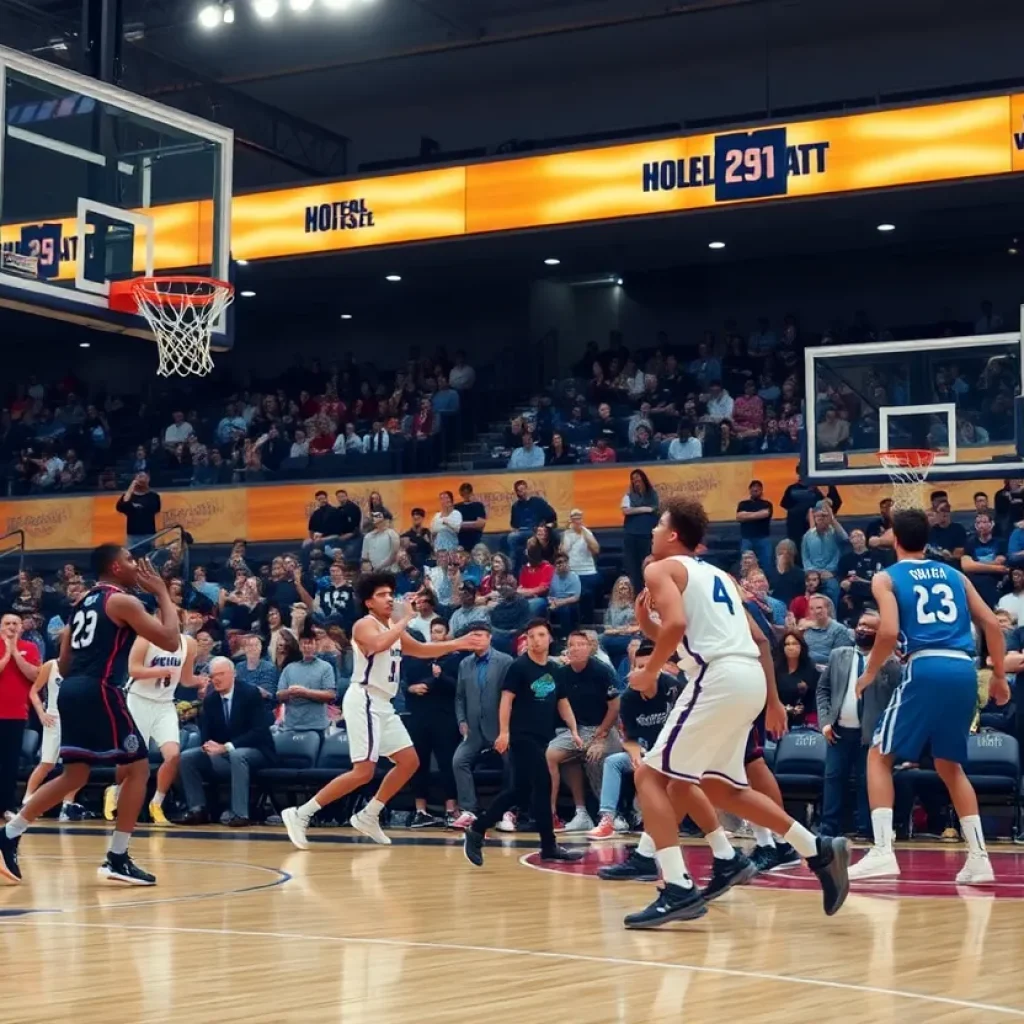 Basketball game between Ole Miss Rebels and South Carolina Gamecocks
