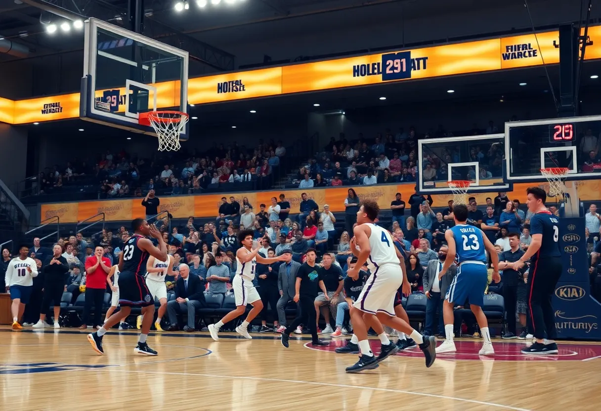 Basketball game between Ole Miss Rebels and South Carolina Gamecocks