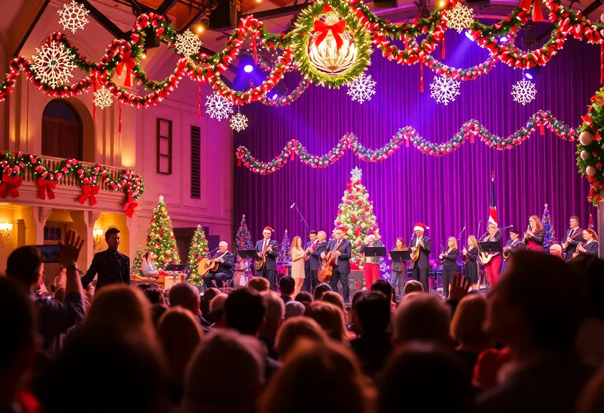 Audience enjoying Robert Earl Keen's Christmas concert